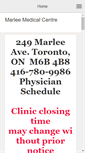 Mobile Screenshot of marleemedicalclinic.com